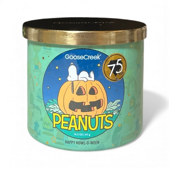 Goose Creek Other - Goose Creek X Peanuts 75 Years Happy Howl-O-Ween  14.5 oz 3-wick Soy Candle